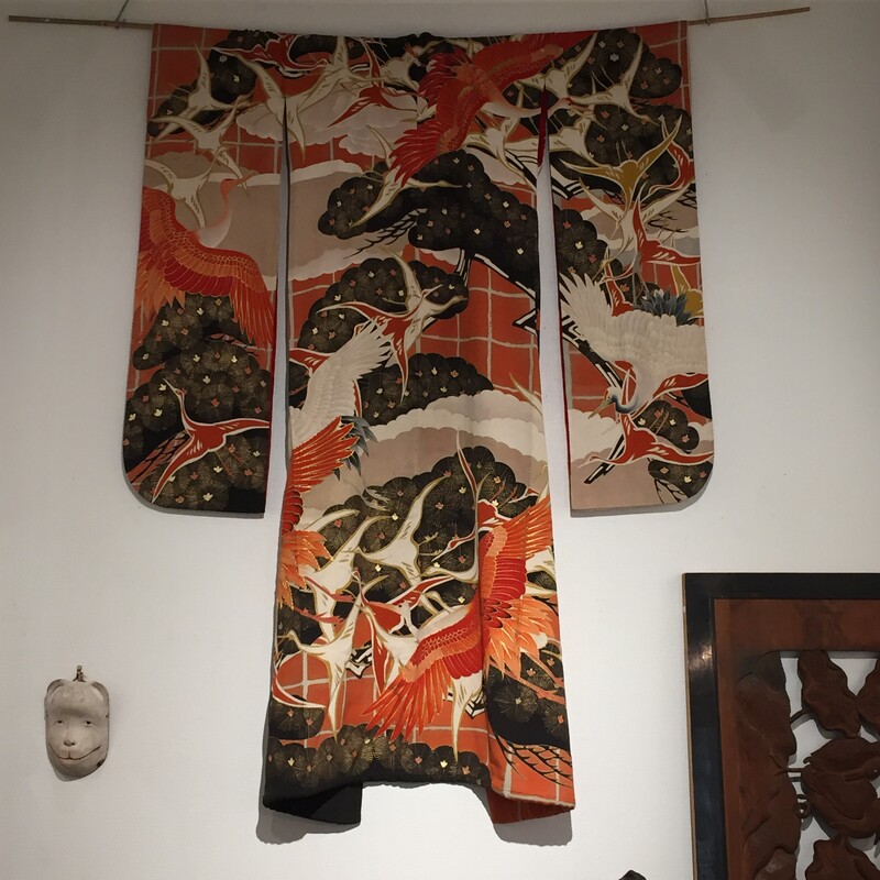 Uchikake Edo pins et grues