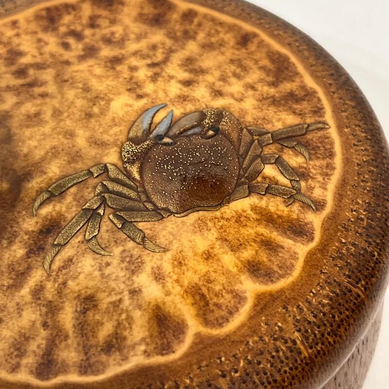 BOÎTE EN BAMBOU AU CRABE - JAPON