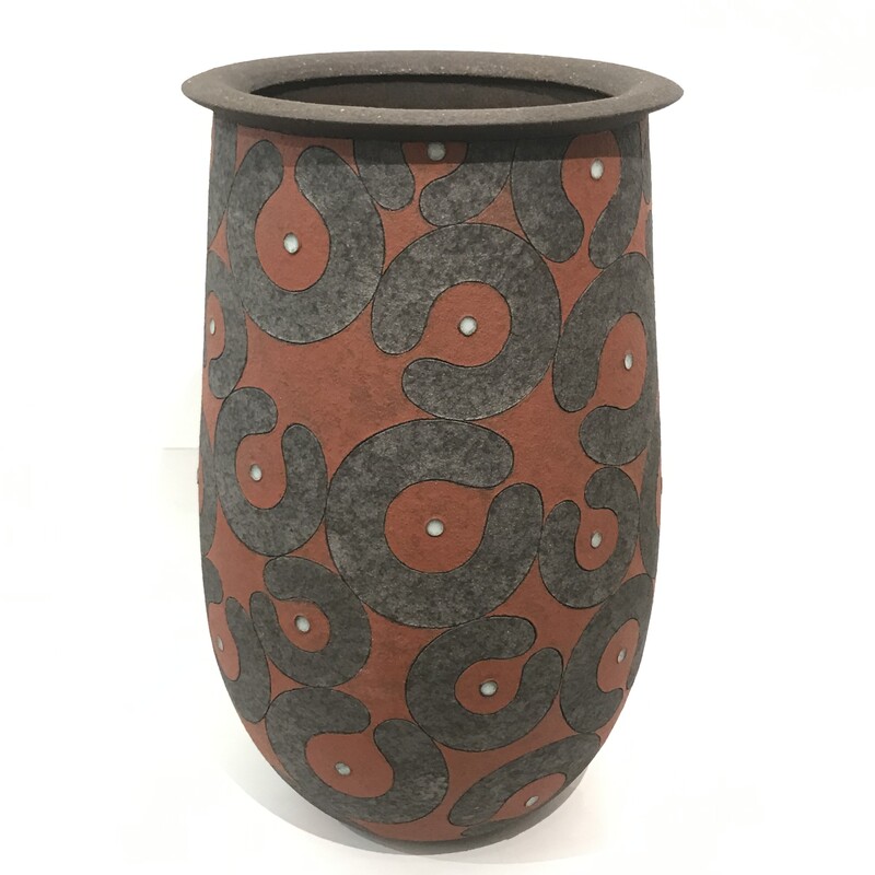 Grand vase en céramique de Mashiko de Masaru Asano