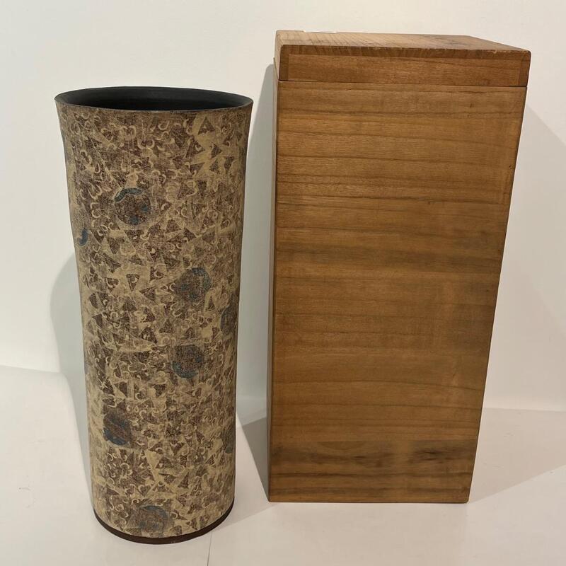 Grand vase japonais en céramique Youhen 