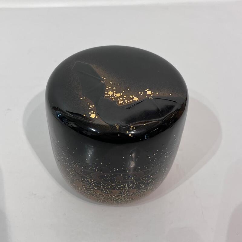 NATSUME, BOÎTE À THÉ LAQUÉE, CHAUVE-SOURIS - JAPON